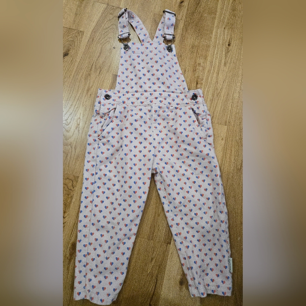 piupiuchick Hearts overalls 4y
